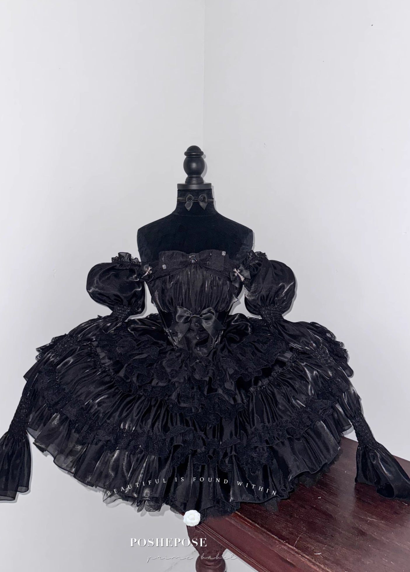 Black Little Fairy Dress - PoshePose Global