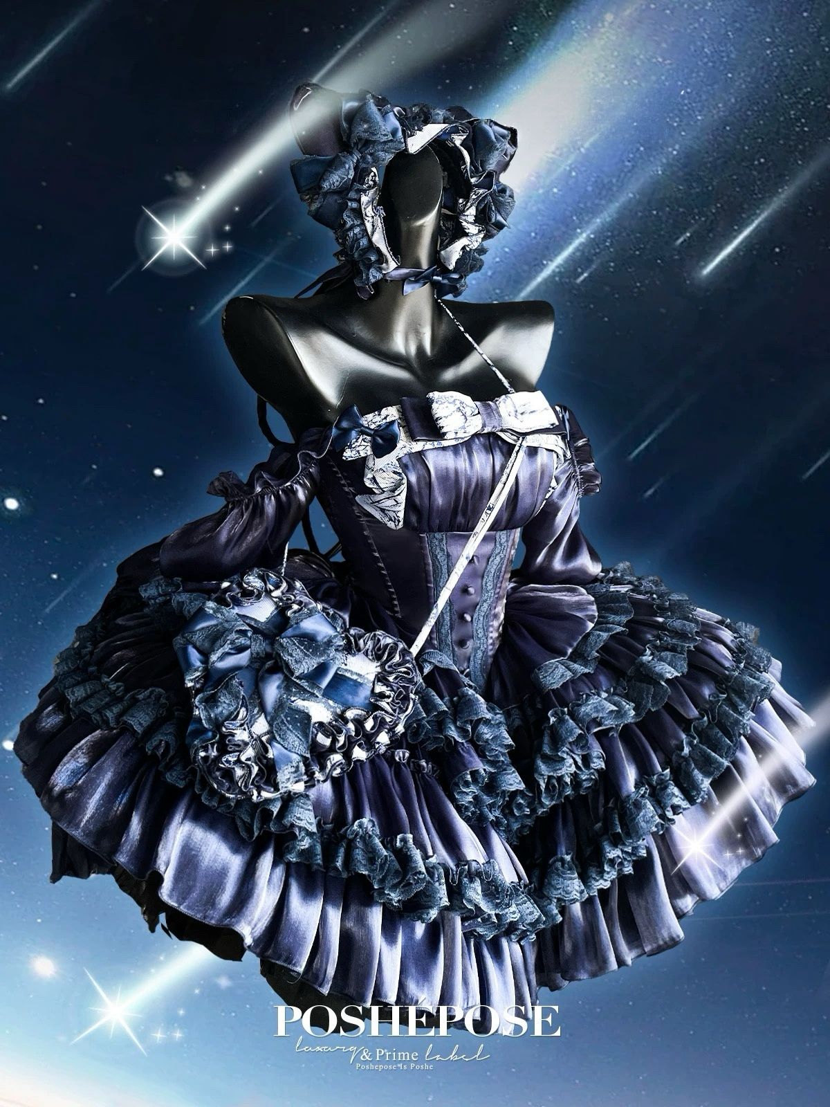 Hidden Fox Dress Navy Edition Set