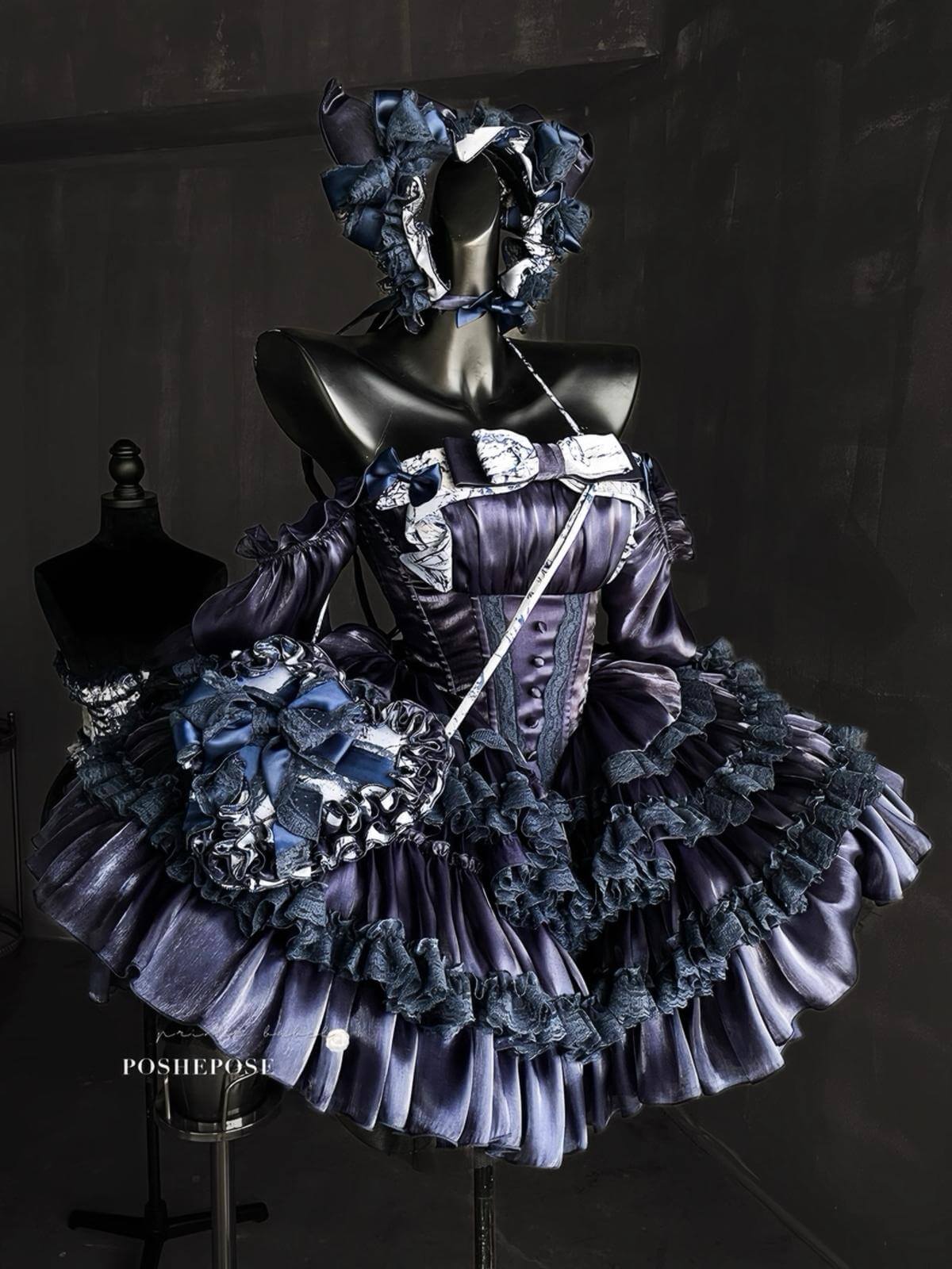 Hidden Fox Dress Navy Edition Set