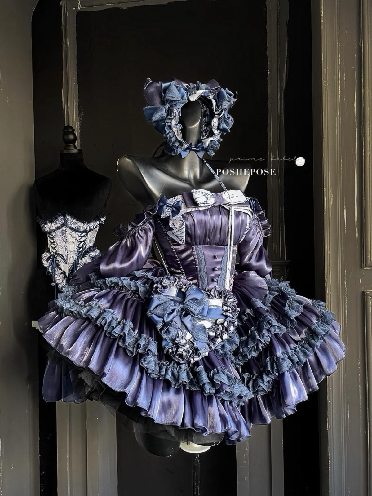 Hidden Fox Dress Navy Edition Set