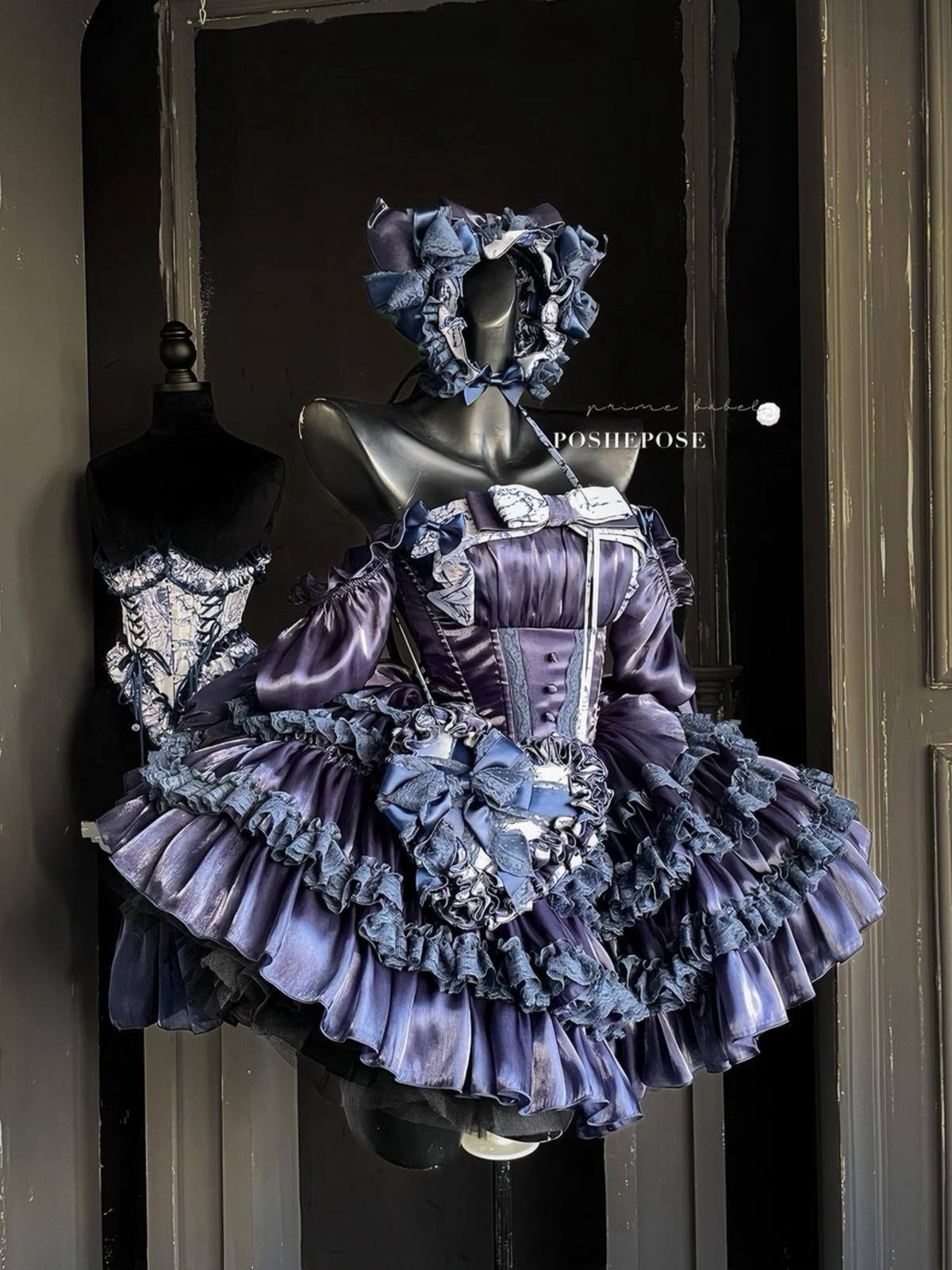 Hidden Fox Dress Navy Edition Set