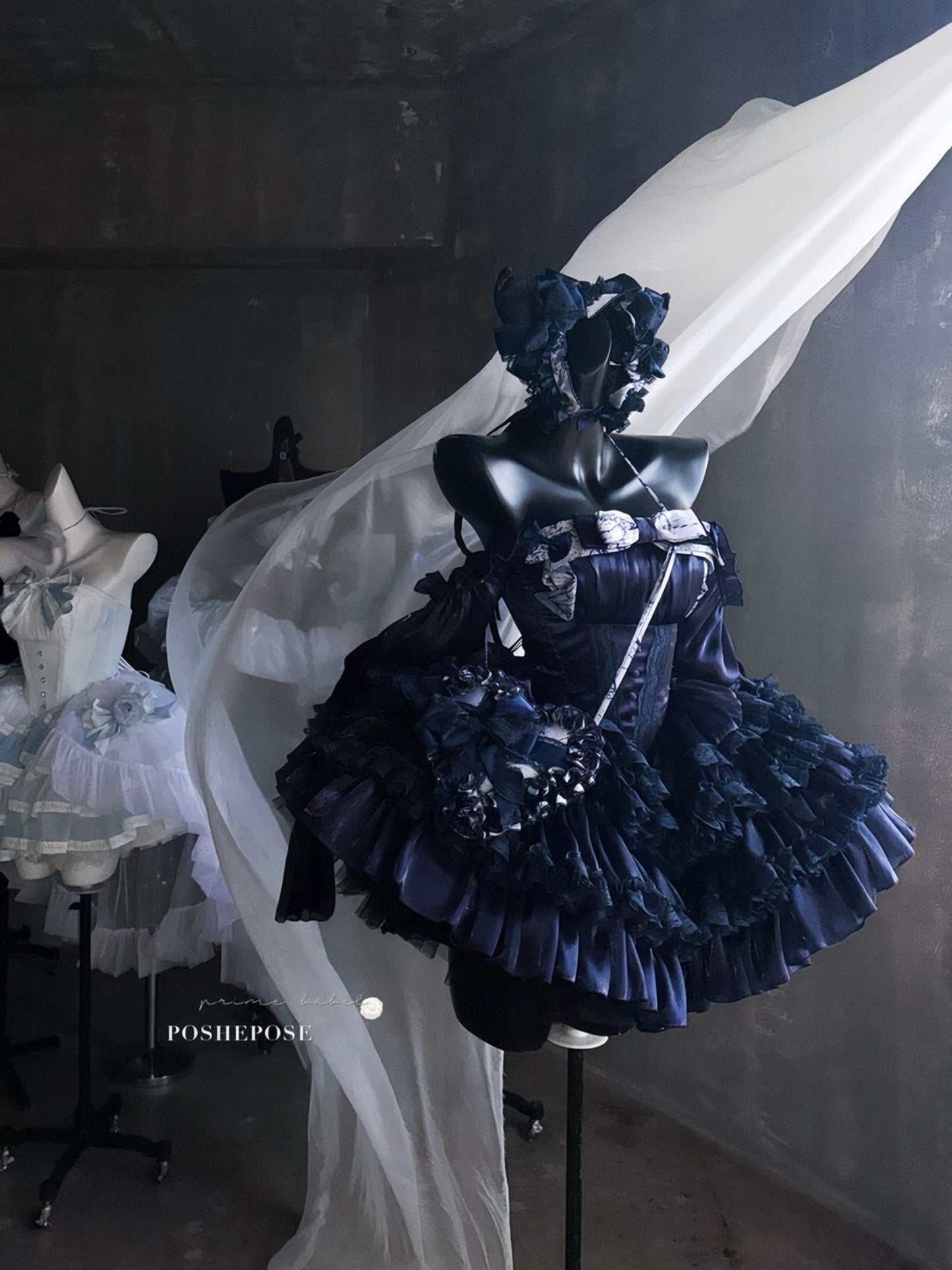 Hidden Fox Dress Navy Edition Set