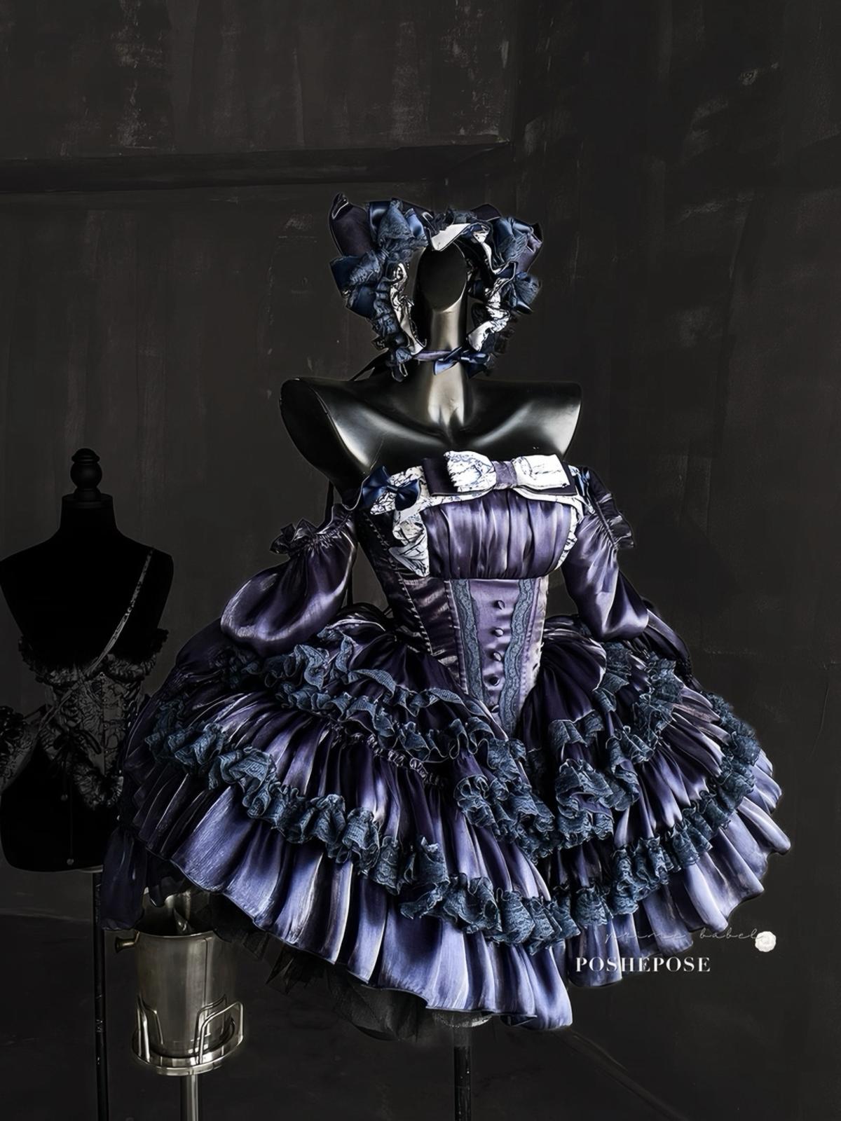 Hidden Fox Dress Navy Edition Set