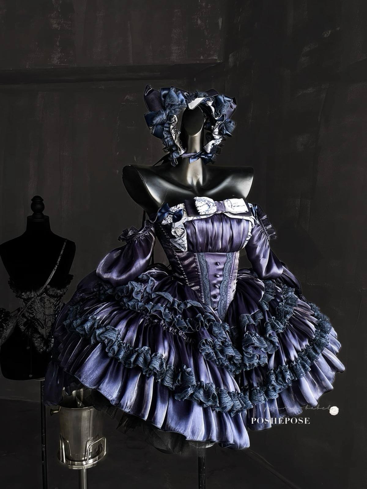 Hidden Fox Dress Navy Edition Set