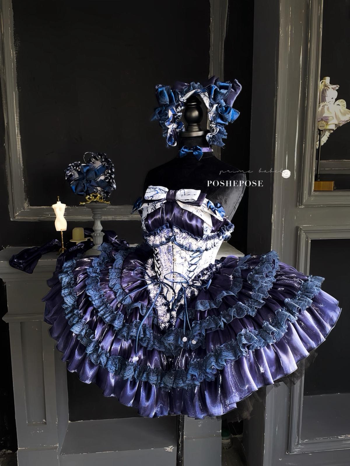 Hidden Fox Dress Navy Edition Set