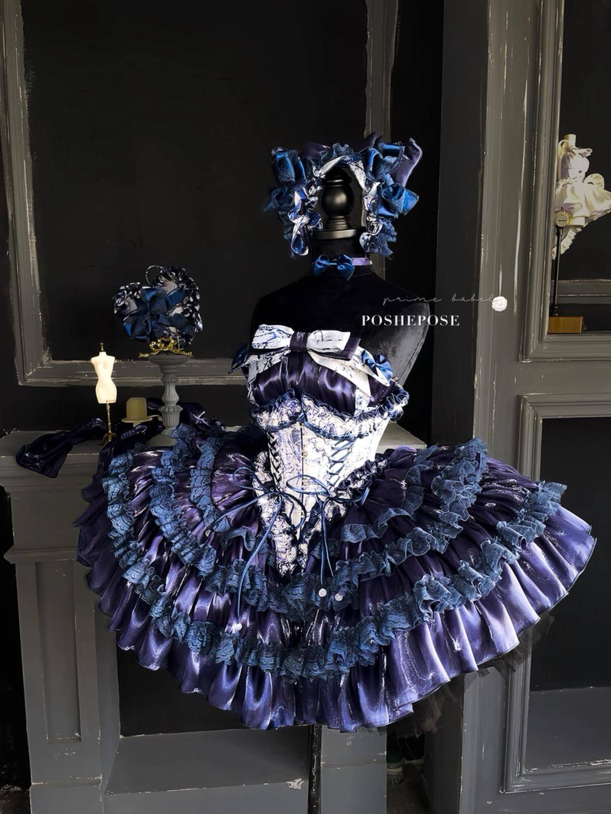 Hidden Fox Dress Navy Edition Set