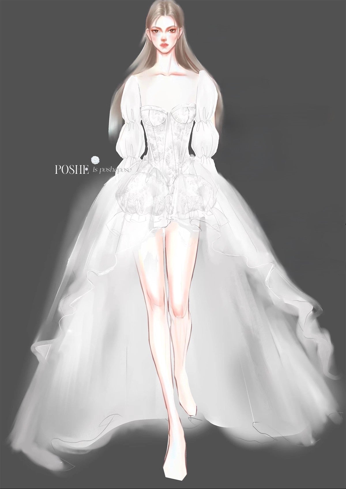 Snow White Dove Princess Dress - PoshePose Global