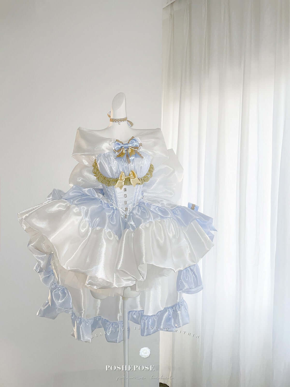 Angel Swan Moonlight Vow Dress Ballet Blue - PoshePose Global