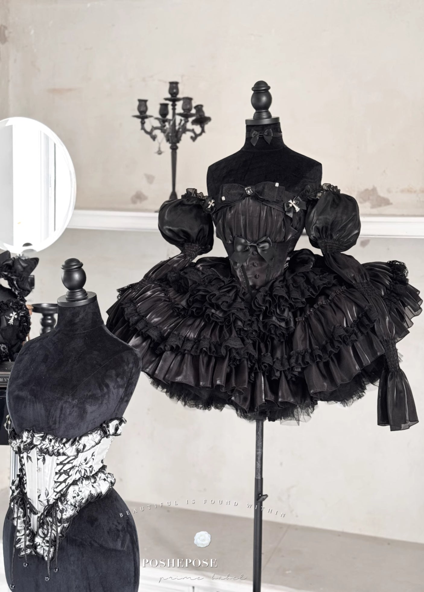 Black Little Fairy Dress - PoshePose Global