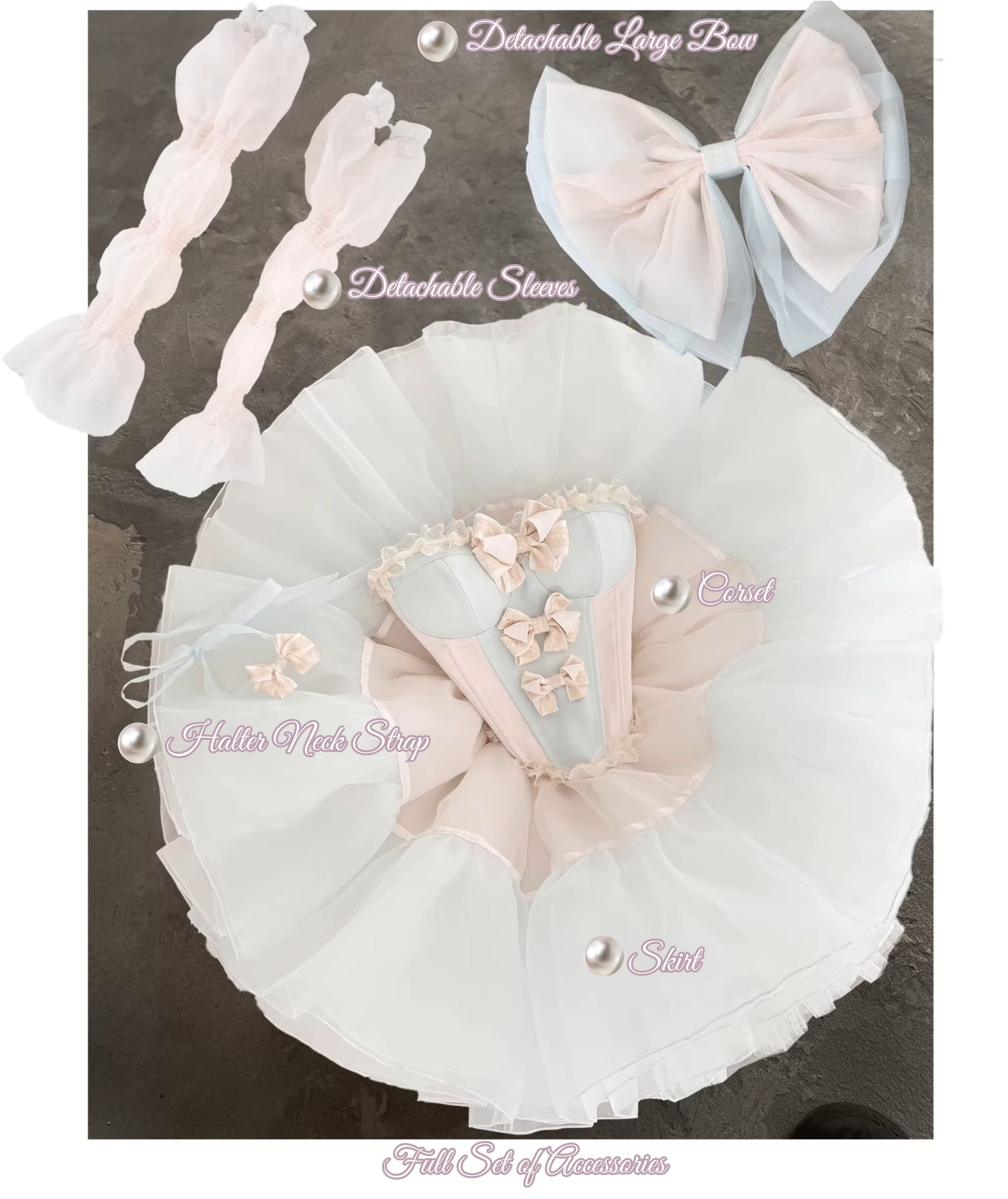 Pink & Blue Princess Baby Dress - PoshePose Global