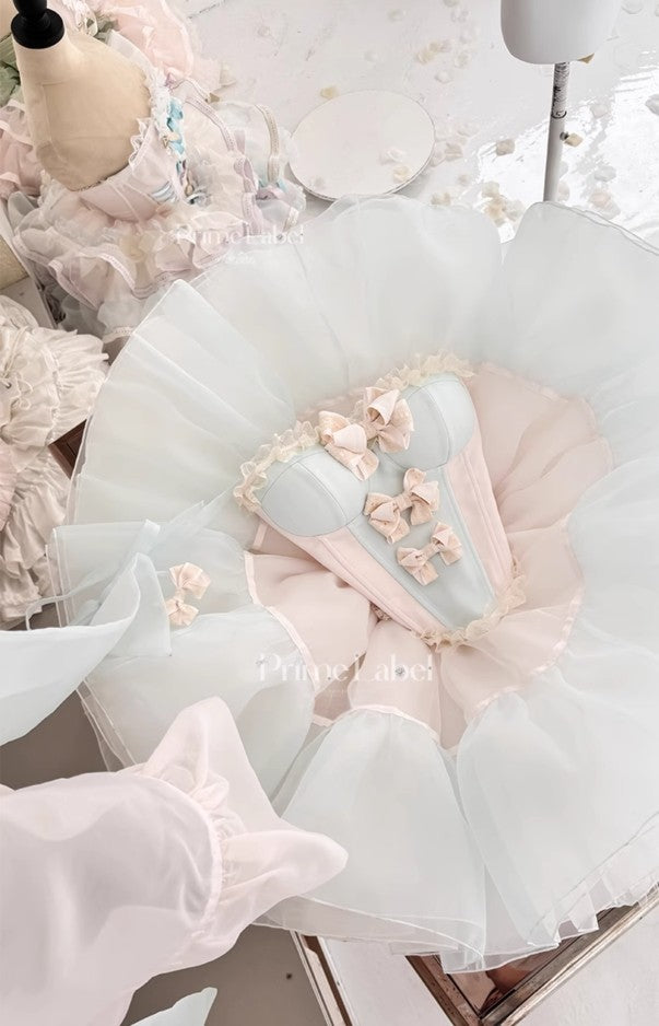 Pink & Blue Princess Baby Dress - PoshePose Global