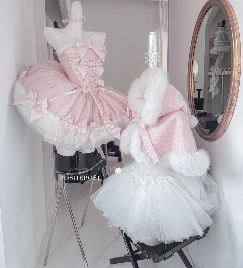 Pink Snow Memories Dress Set - PoshePose Global