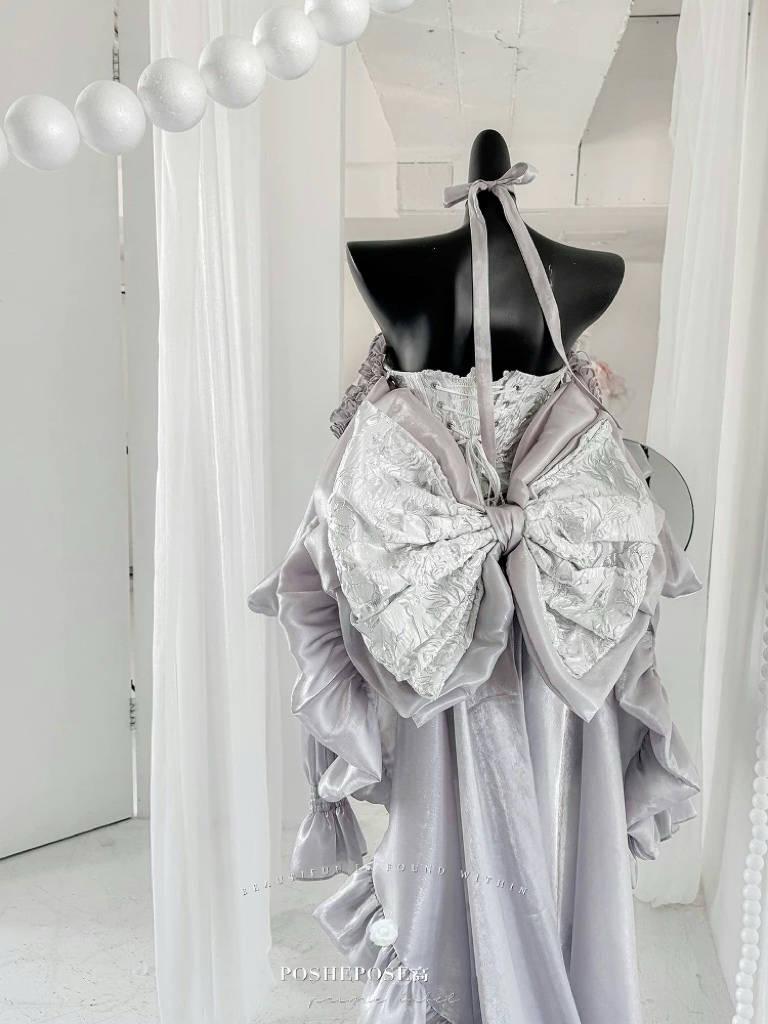 Silver Cheryl Heart Dress - PoshePose Global