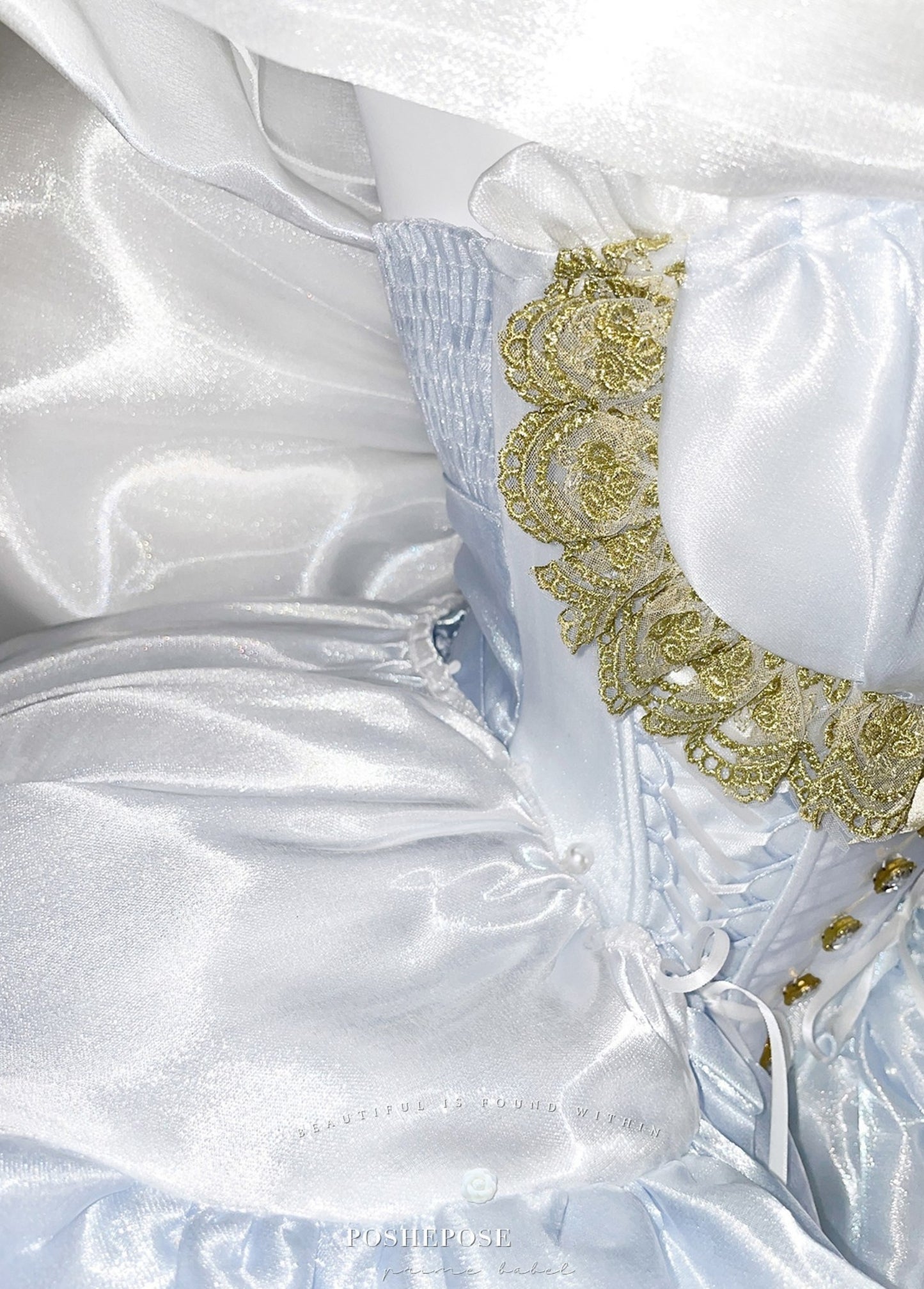 Poshepose Angel Swan Moonlight Vow Dress Ballet Blue