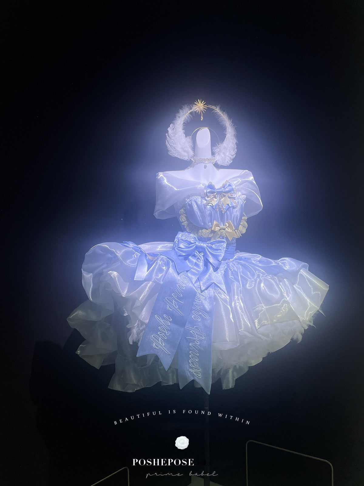 Poshepose Angel Swan Moonlight Vow Dress Ballet Blue