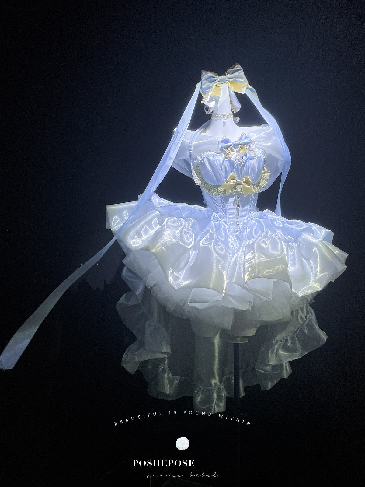 Poshepose Angel Swan Moonlight Vow Dress Ballet Blue