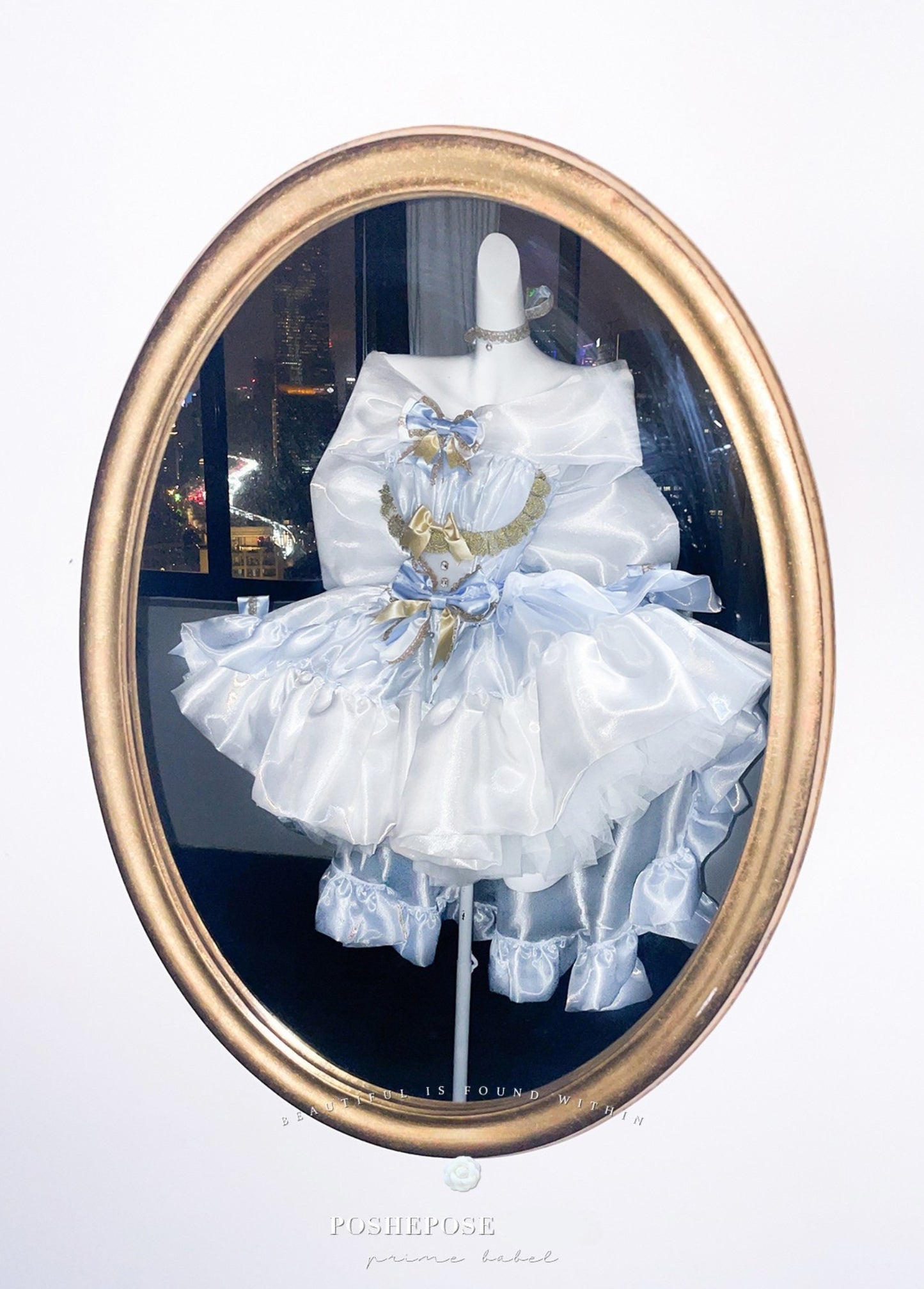 Poshepose Angel Swan Moonlight Vow Dress Ballet Blue