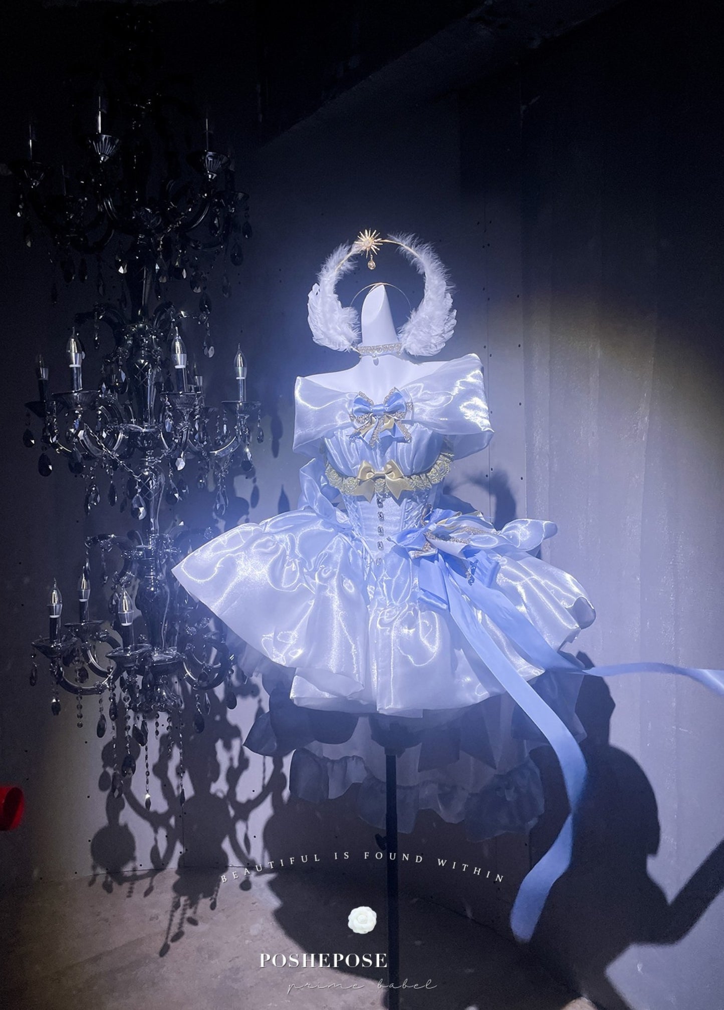 Poshepose Angel Swan Moonlight Vow Dress Ballet Blue