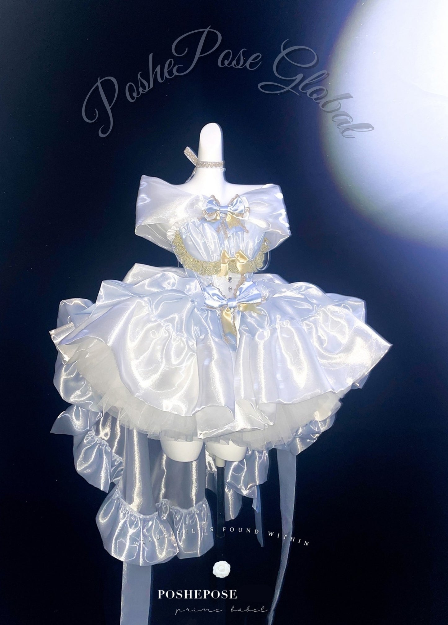 Poshepose Angel Swan Moonlight Vow Dress Ballet Blue