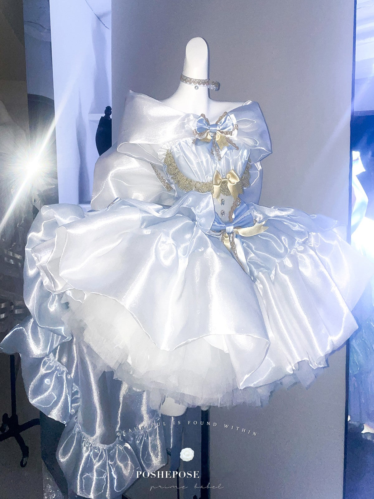 Poshepose Angel Swan Moonlight Vow Dress Ballet Blue
