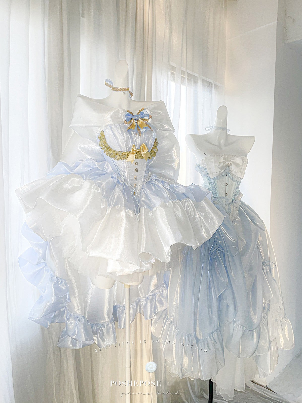 Poshepose Angel Swan Moonlight Vow Dress Ballet Blue