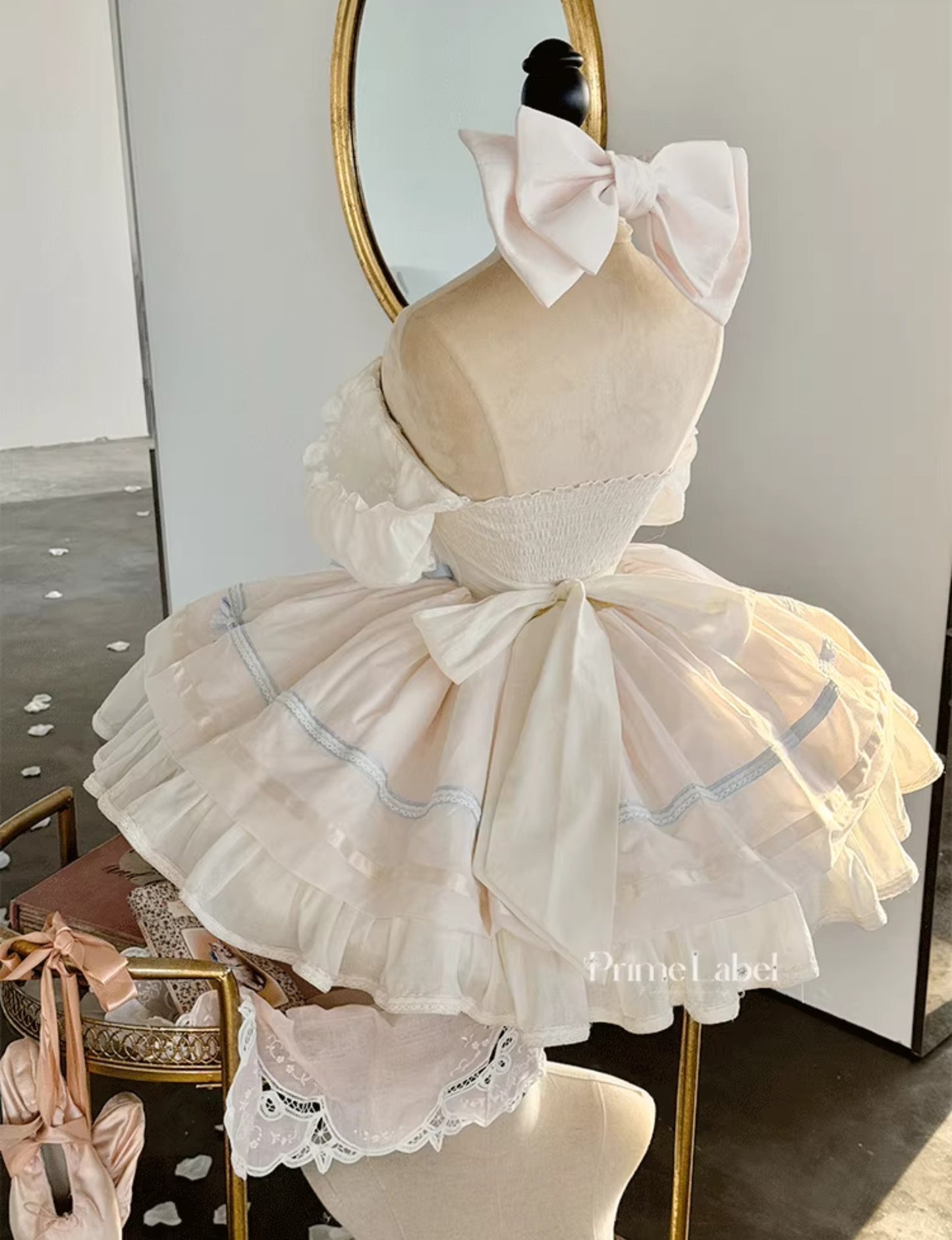 Antique Cotton Blue Dress - PoshePose Global