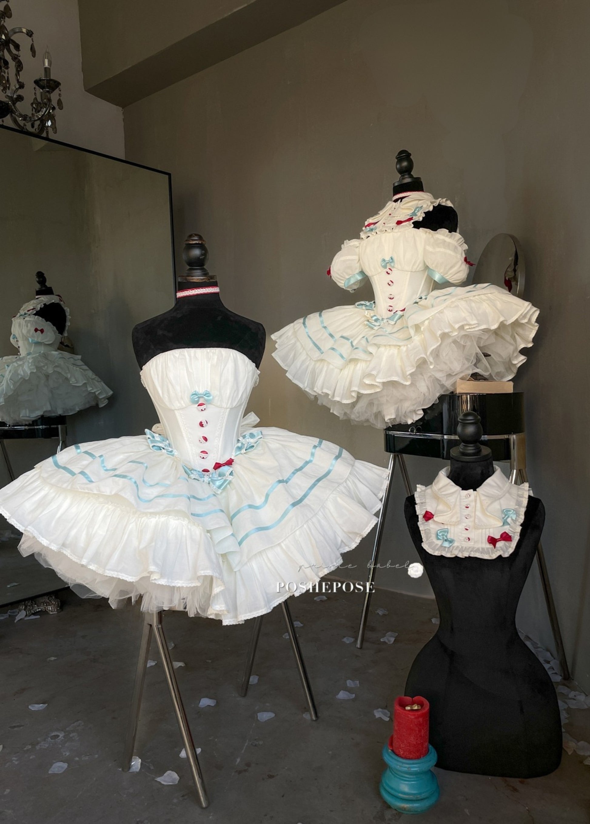 Poshepose Global’s handcrafted Lolita dress with vintage charm.