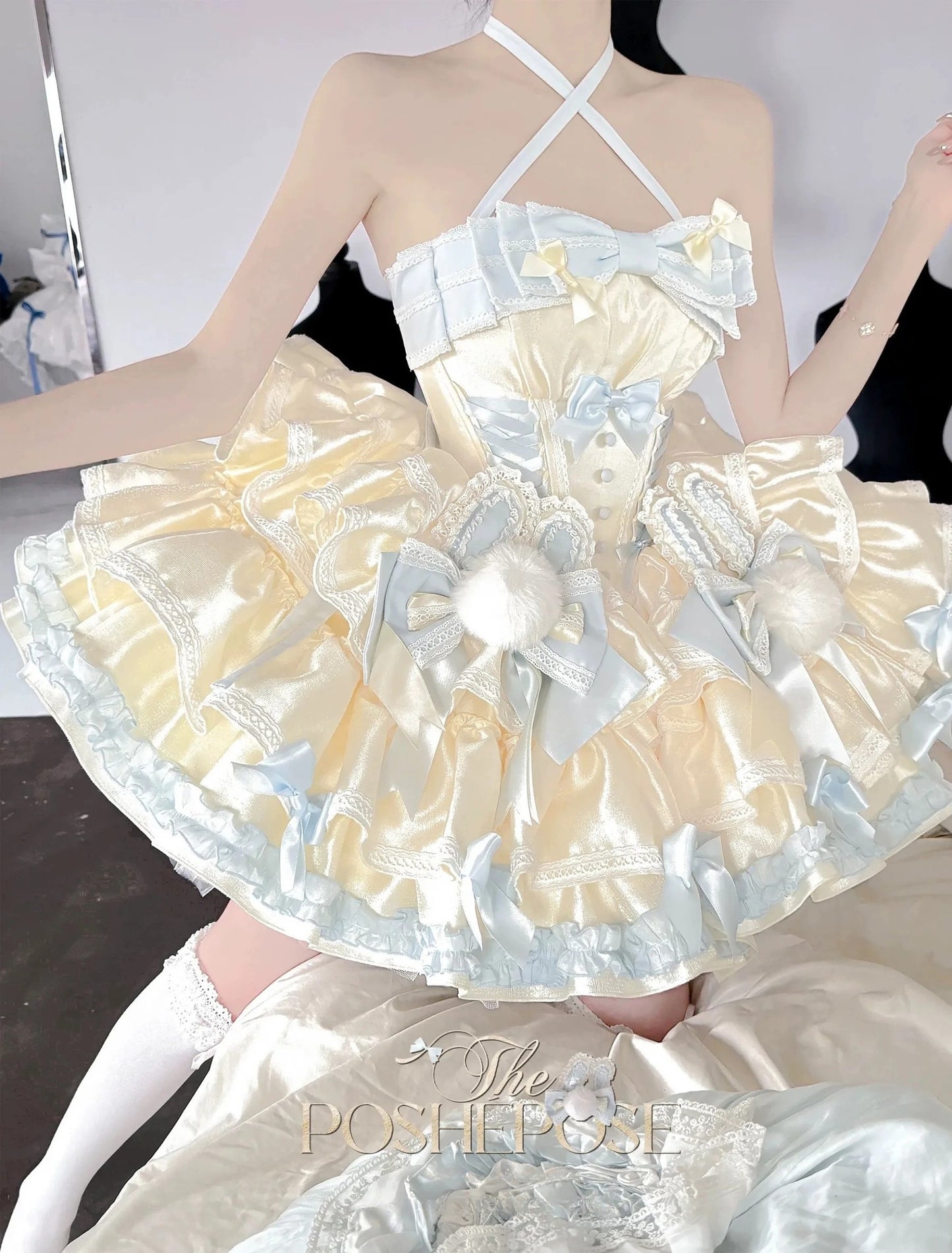 Balletcore-inspired pastel lolita dress from Poshepose
