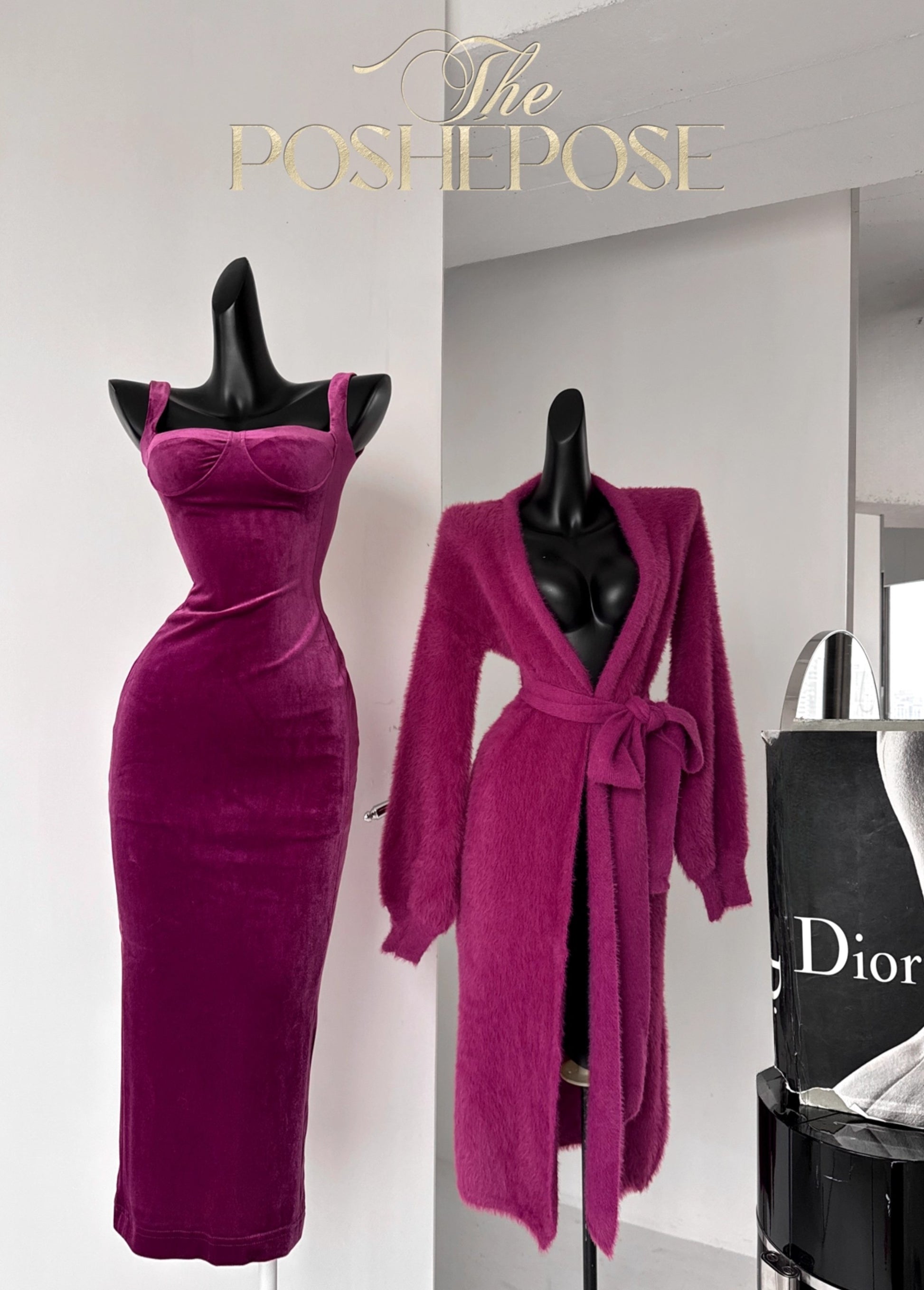 Sicilian Velvetion Dress - PoshePose Global