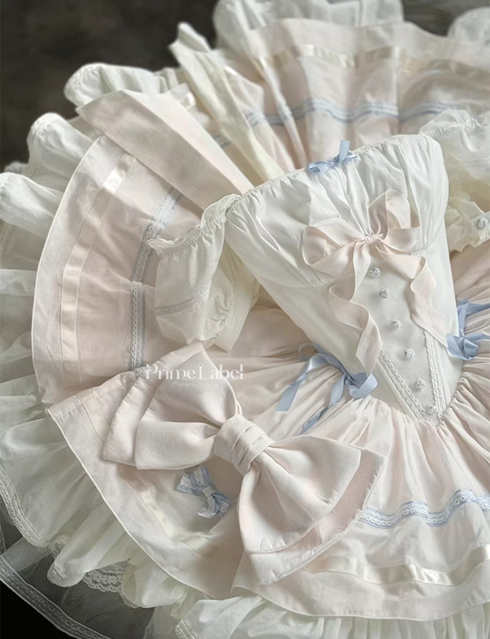 Antique Cotton Blue Dress - PoshePose Global