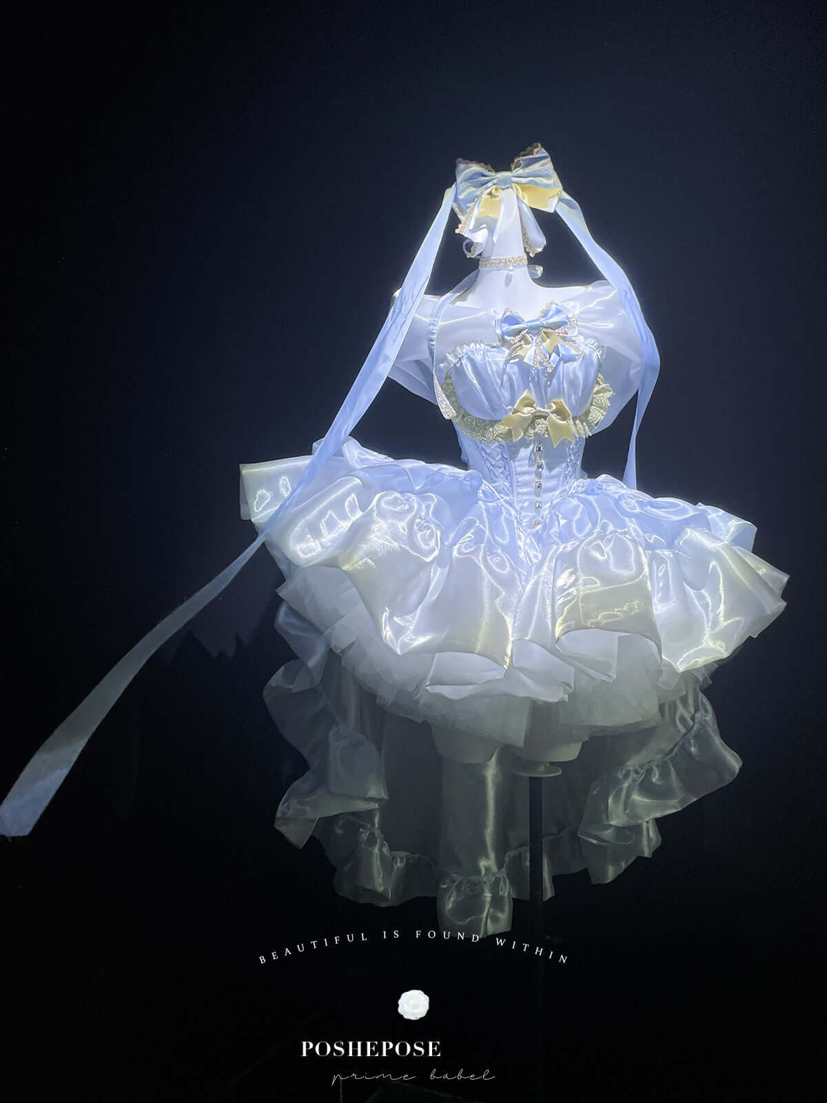 Angel Swan Moonlight Vow Dress Ballet Blue - PoshePose Global