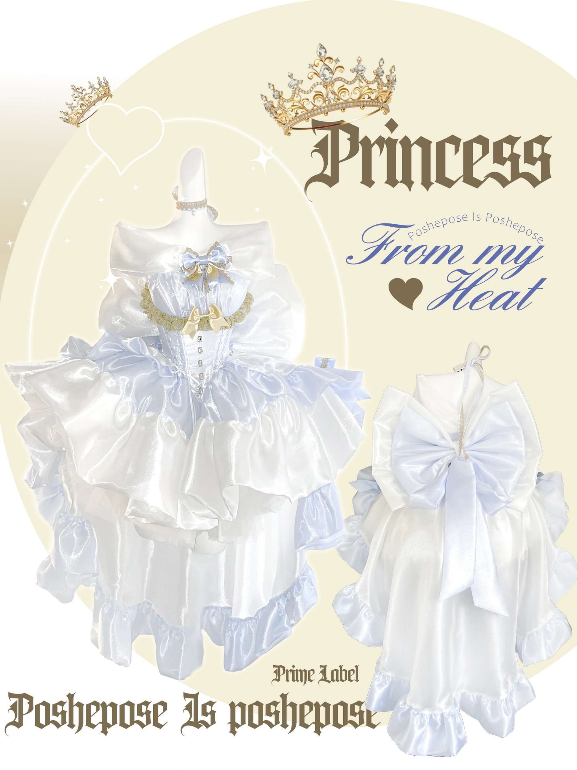 Angel Swan Moonlight Vow Dress Ballet Blue - PoshePose Global