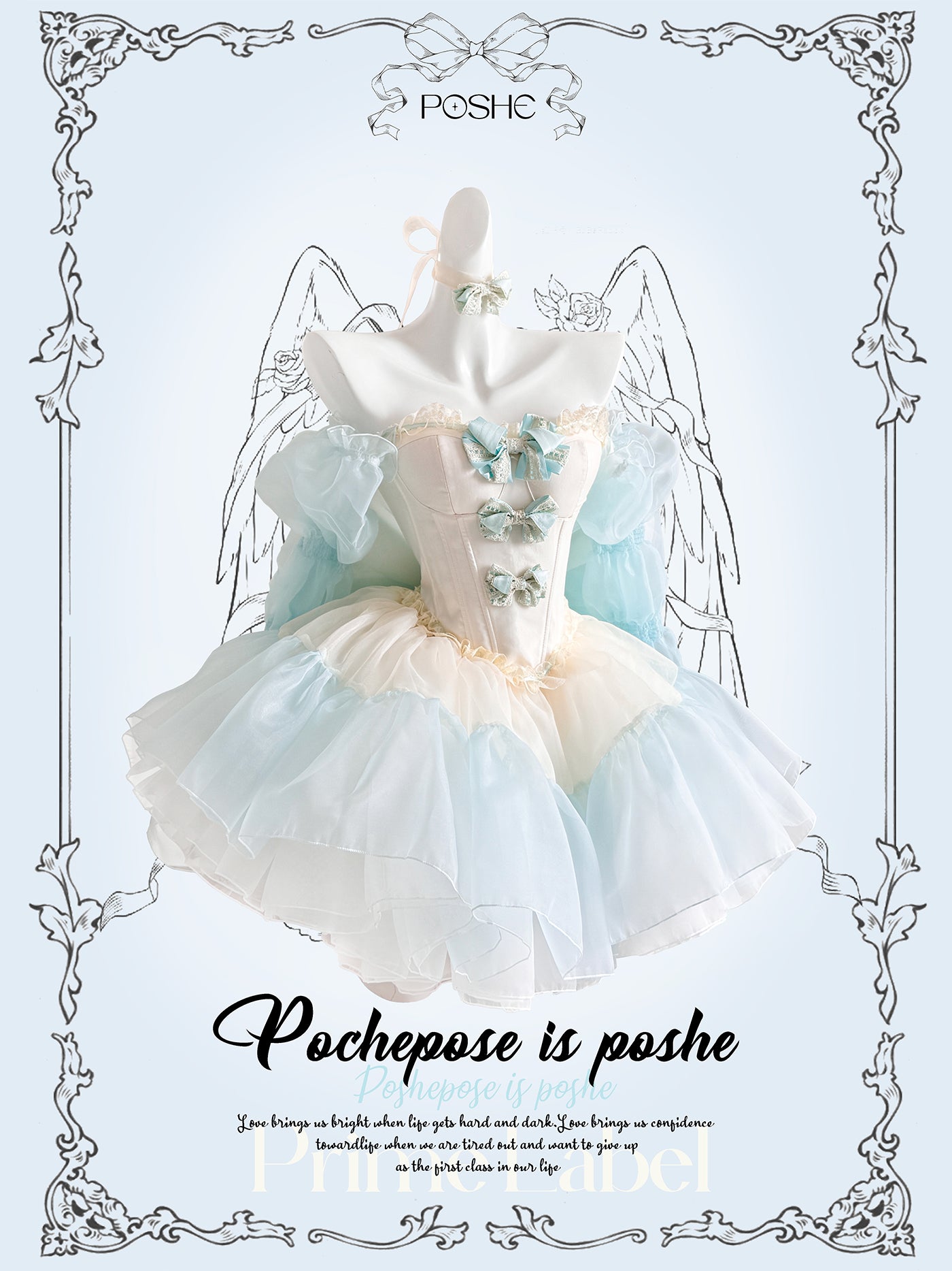 Antique Yellow-Green Little Cake Dress - PoshePose Global