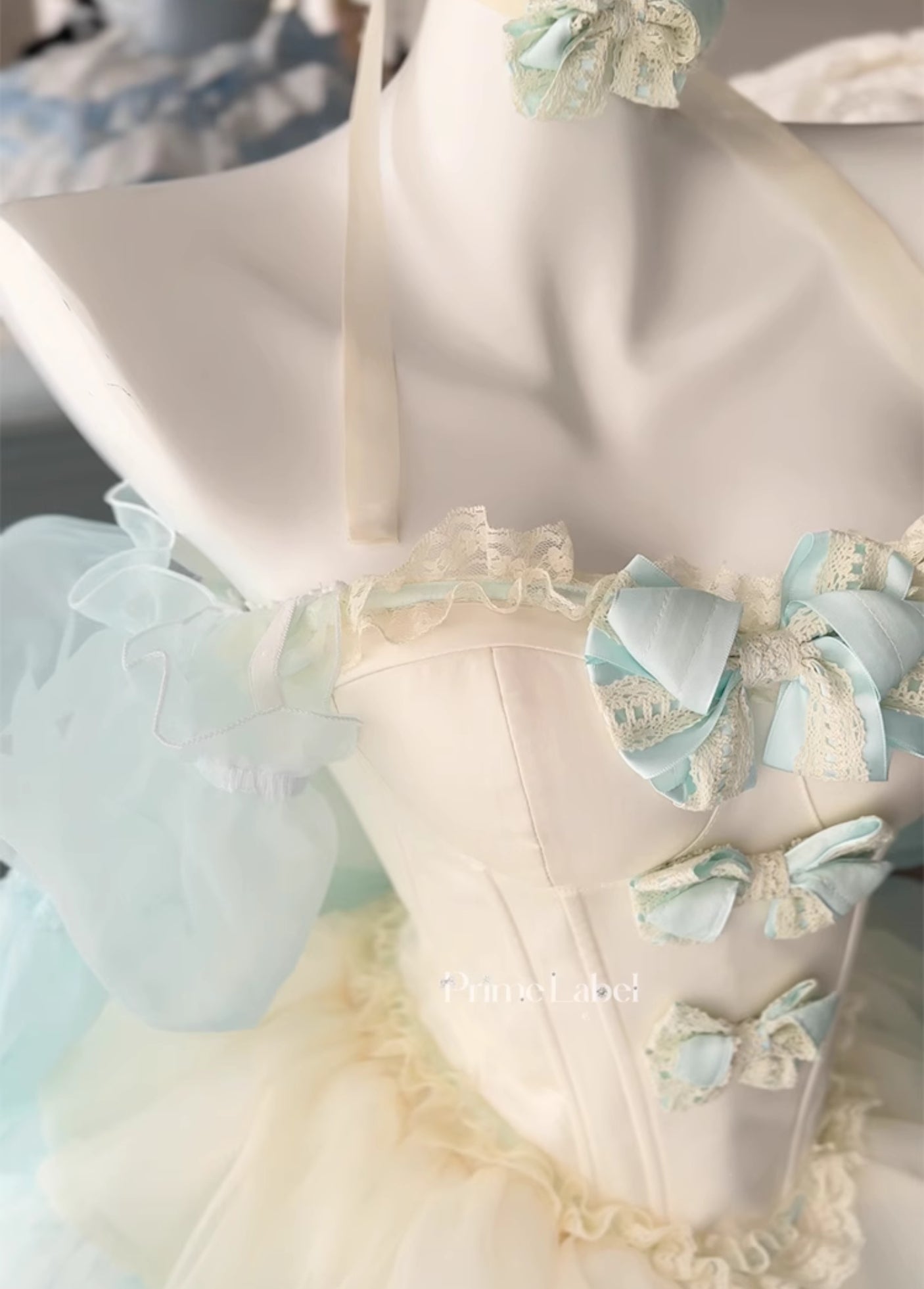 Antique Yellow-Green Little Cake Dress - PoshePose Global