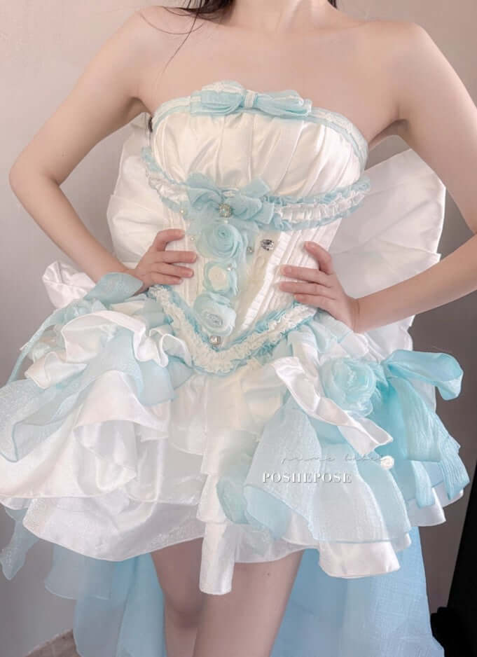 Beauty Like a Fleeting Life Tiffany Blue Dress - PoshePose Global