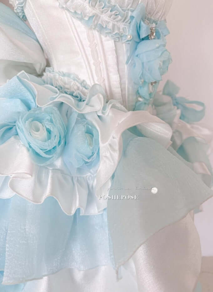 Beauty Like a Fleeting Life Tiffany Blue Dress - PoshePose Global