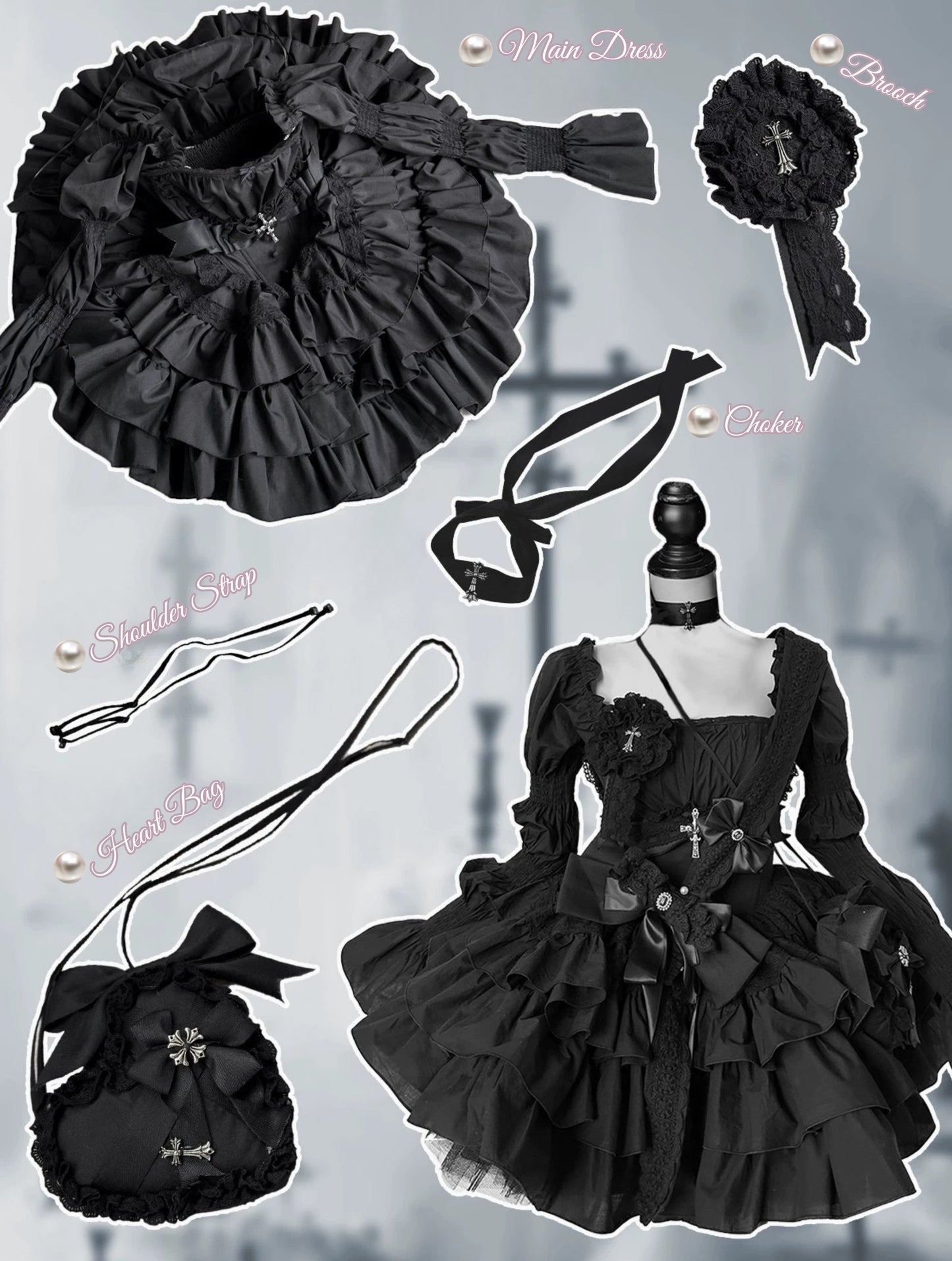 Black Little Fairy Dress - PoshePose Global