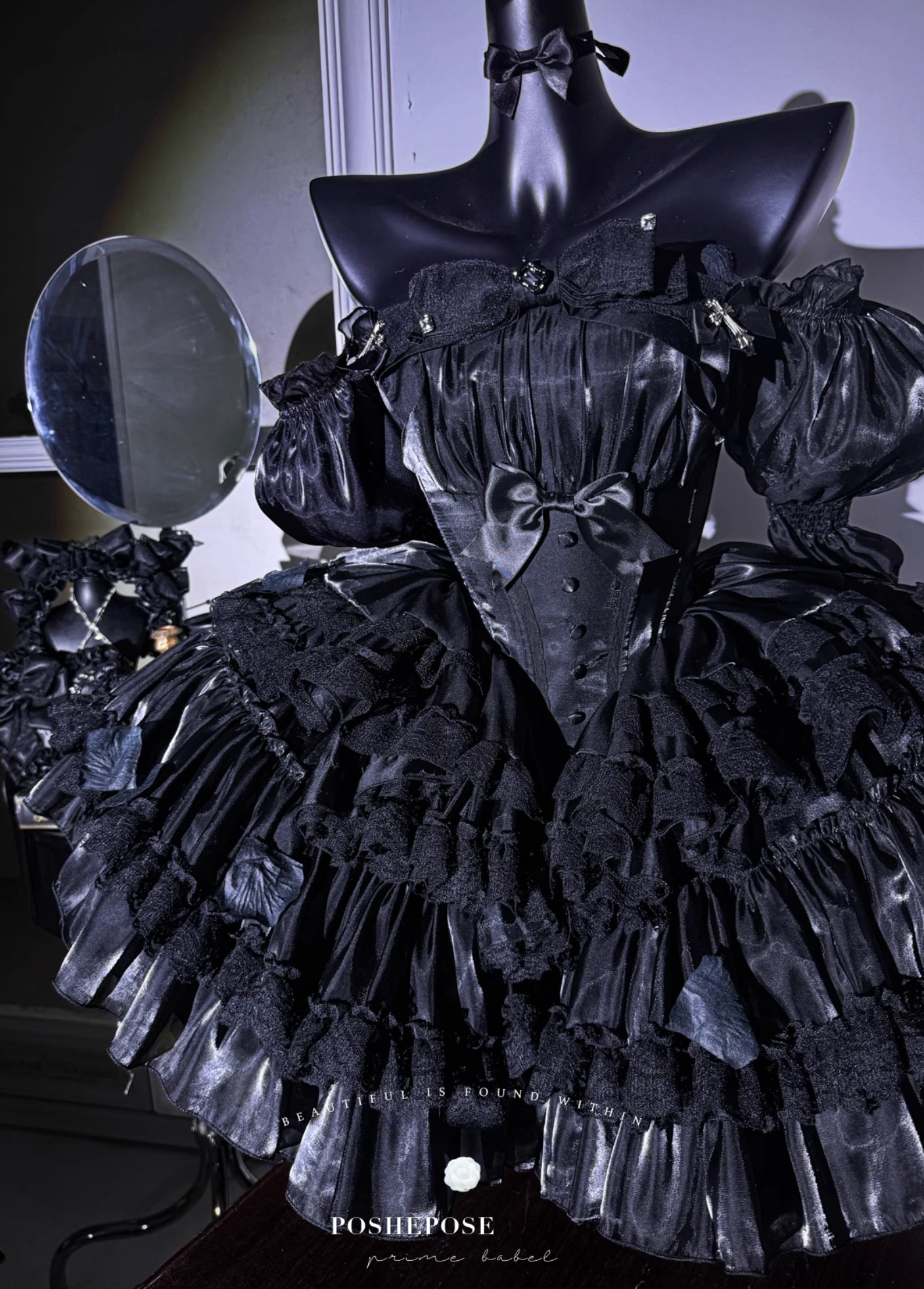 Black Little Fairy Dress - PoshePose Global