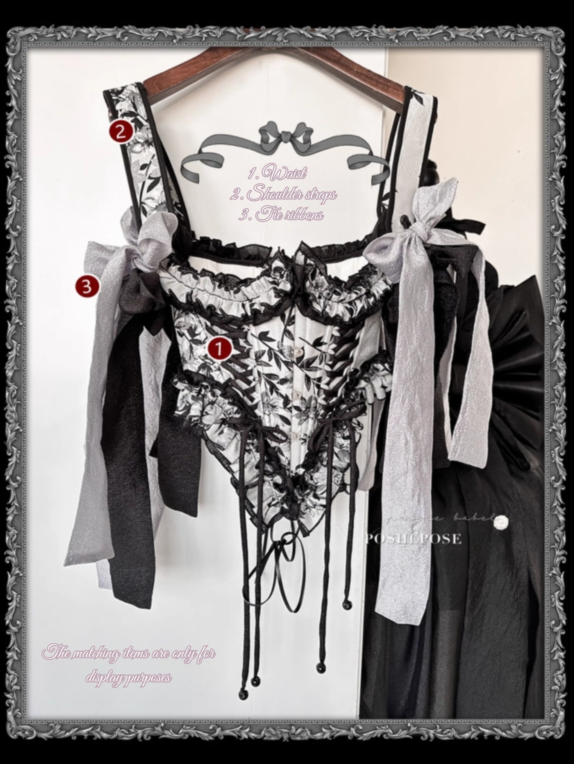 Midnight Elegance Corset - PoshePose Global