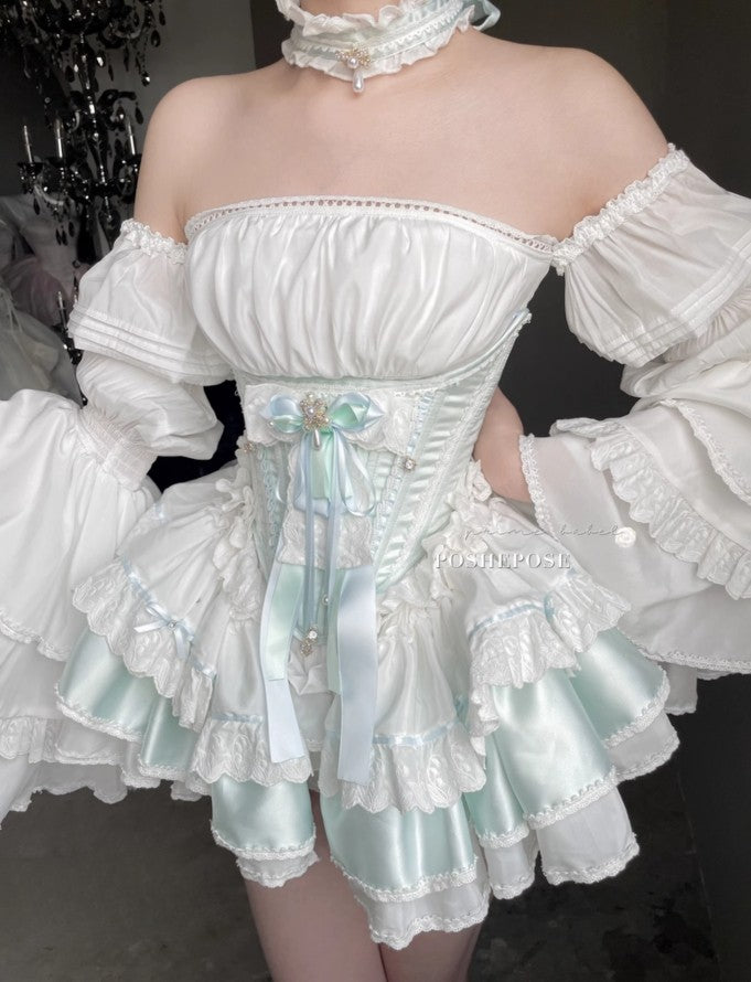 Mint Cloud Dress - PoshePose Global