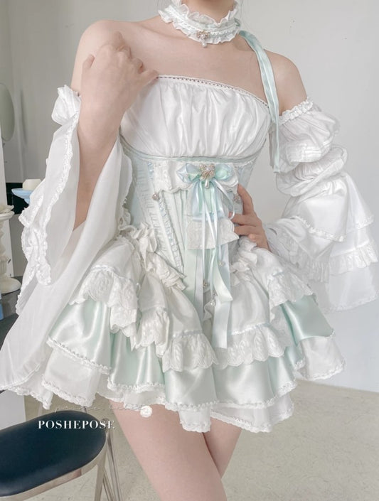 Mint Cloud Dress - PoshePose Global