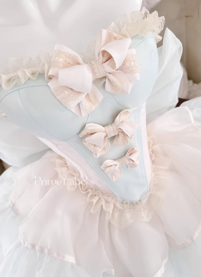 Pink & Blue Princess Baby Dress - PoshePose Global