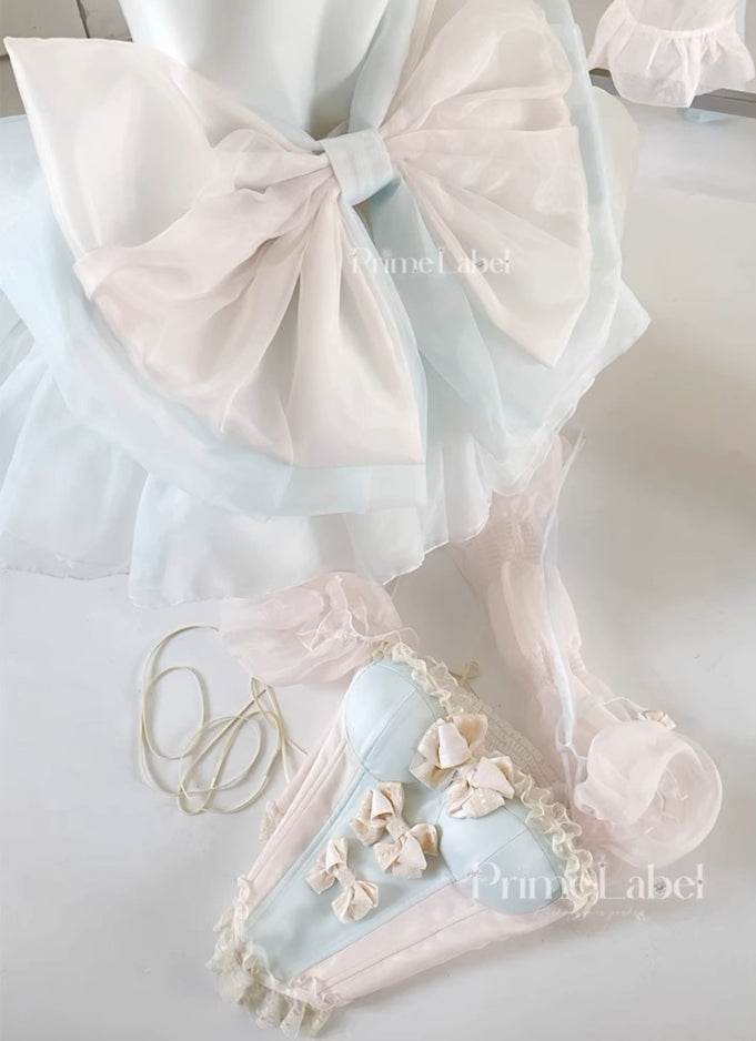 Pink & Blue Princess Baby Dress - PoshePose Global