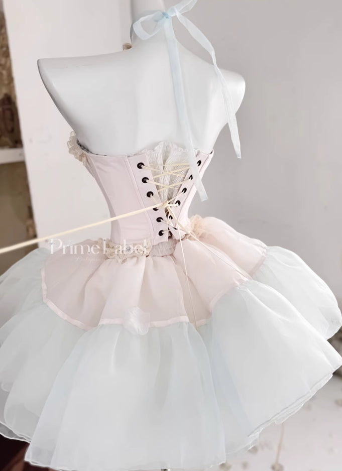 Pink & Blue Princess Baby Dress - PoshePose Global