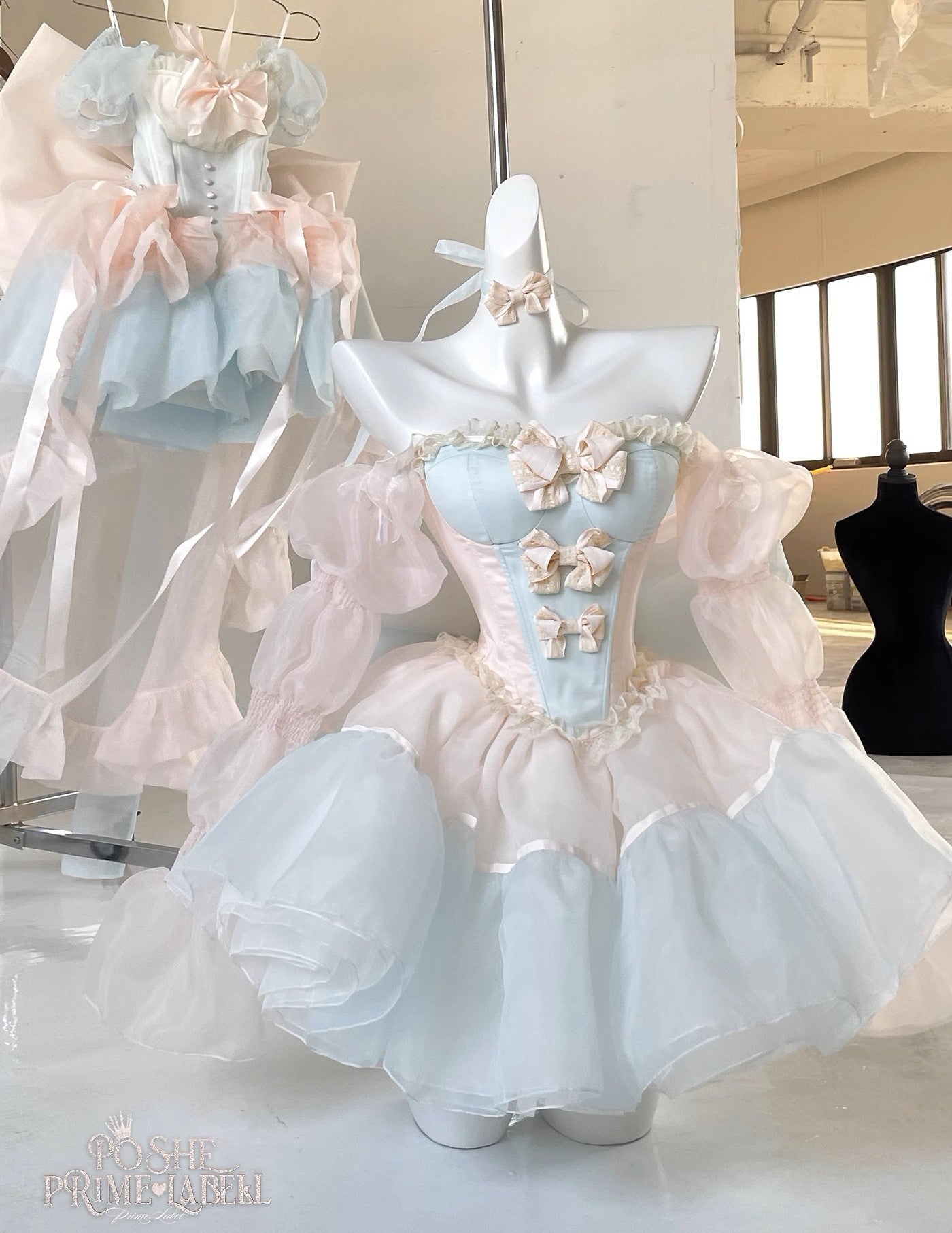 Pink & Blue Princess Baby Dress - PoshePose Global