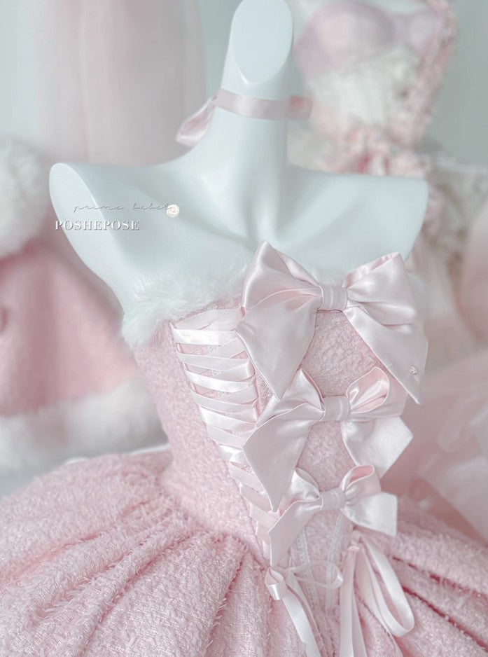 Pink Snow Memories Dress Set - PoshePose Global