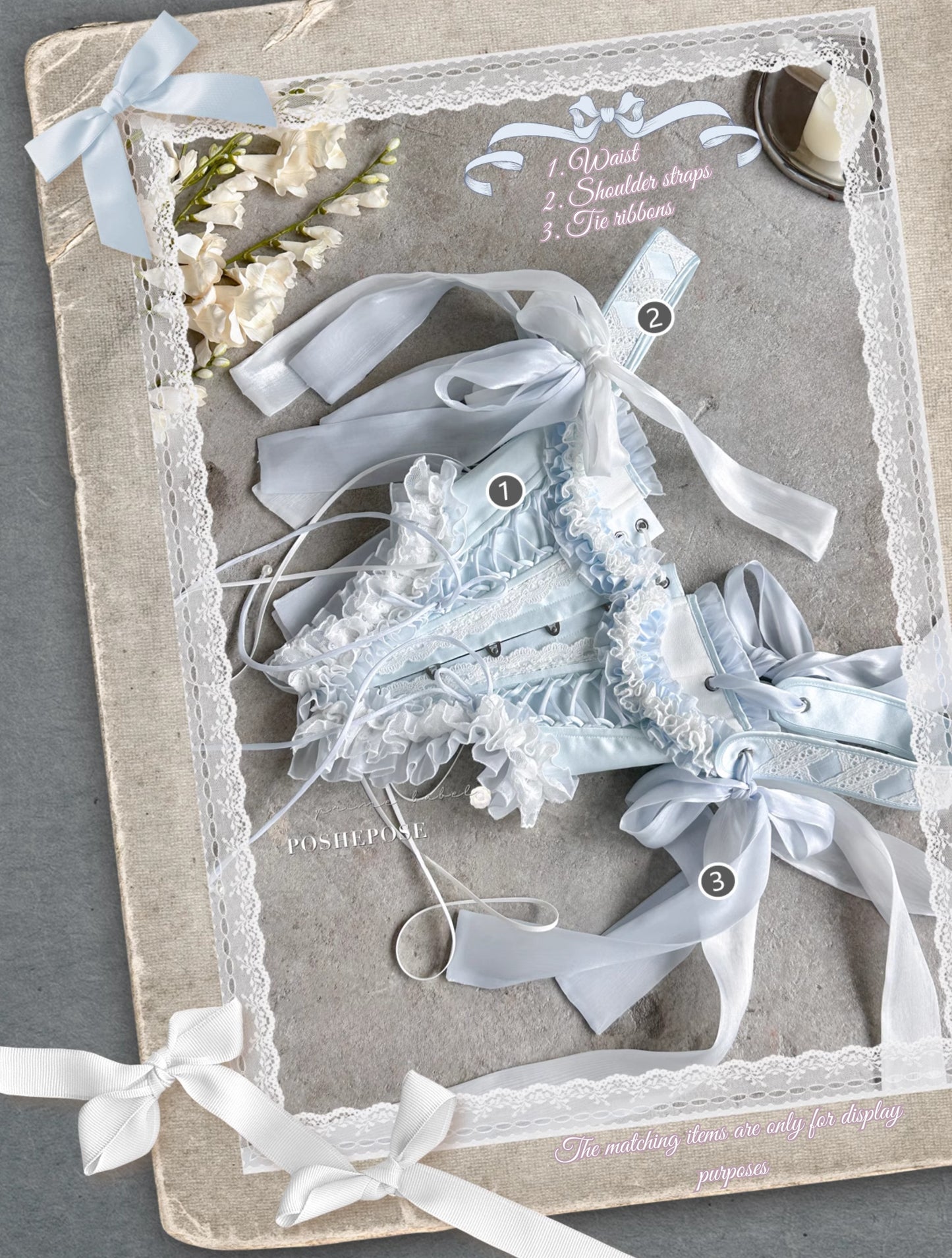 Princess Blue Corset - PoshePose Global