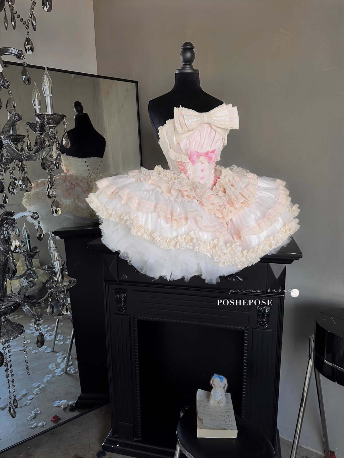 Roseheart Blush Satin Ballet Dress - PoshePose Global