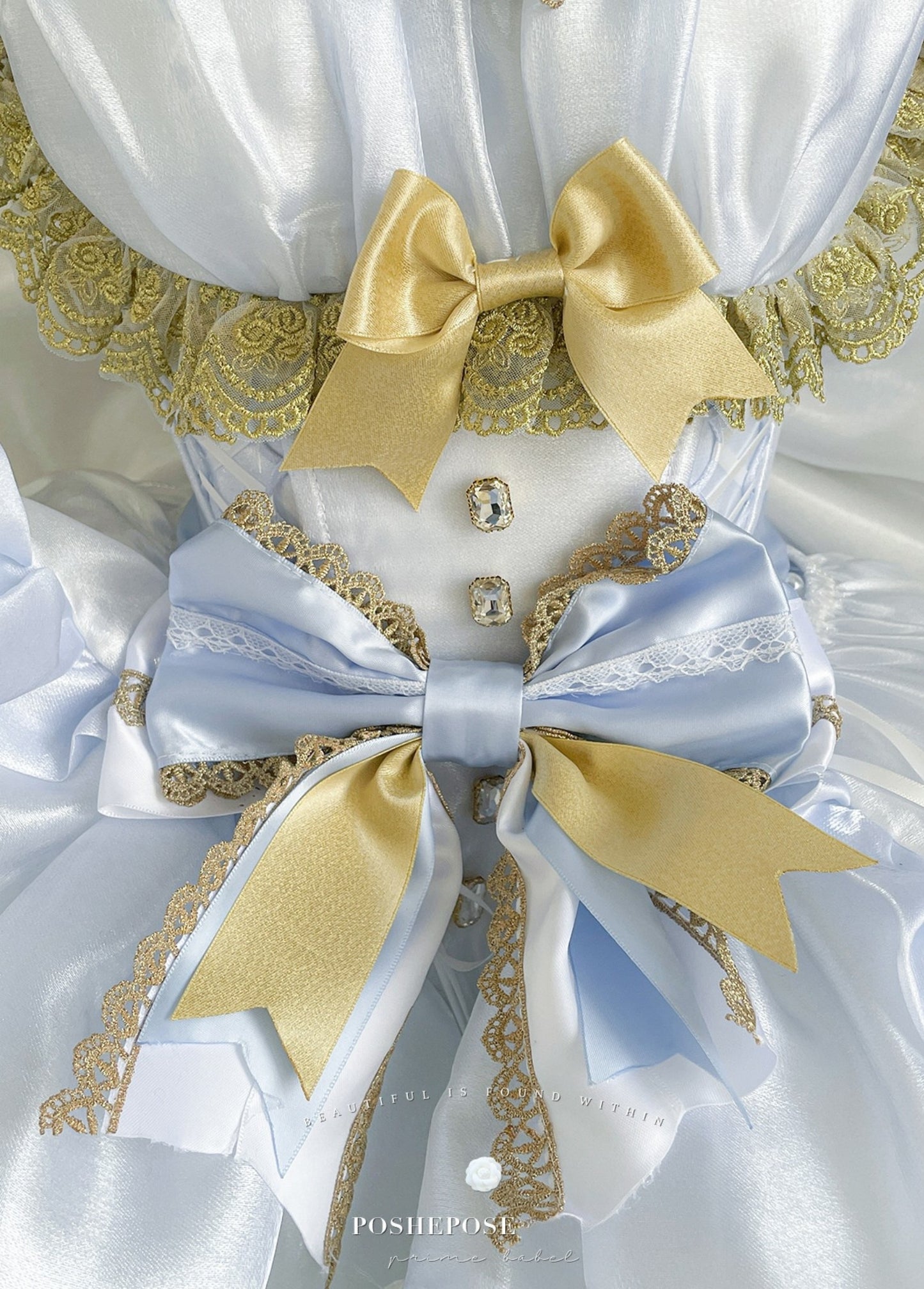 Poshepose Angel Swan Moonlight Vow Dress Ballet Blue