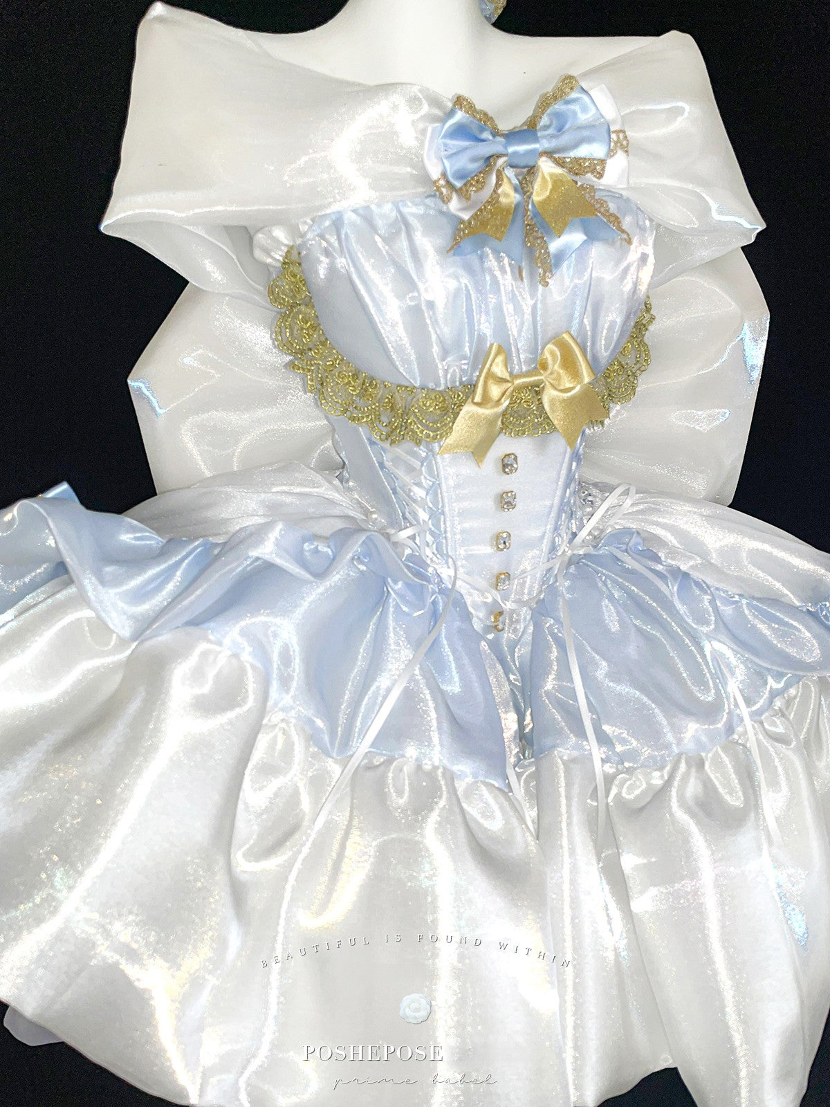 Poshepose Angel Swan Moonlight Vow Dress Ballet Blue